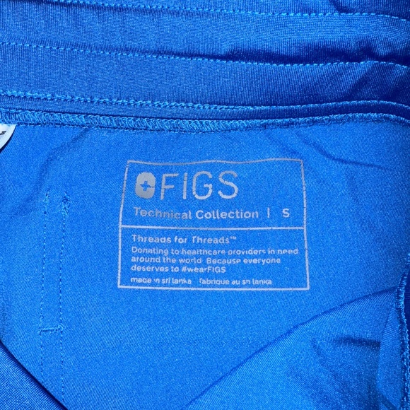 Figs Zamora Jogger Scrub Pants Royal Blue Size S - Picture 2 of 4
